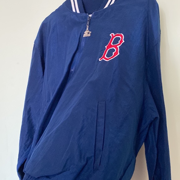 Vintage Starter Boston Redsox Manager Quarterzip - Picture 4 of 7